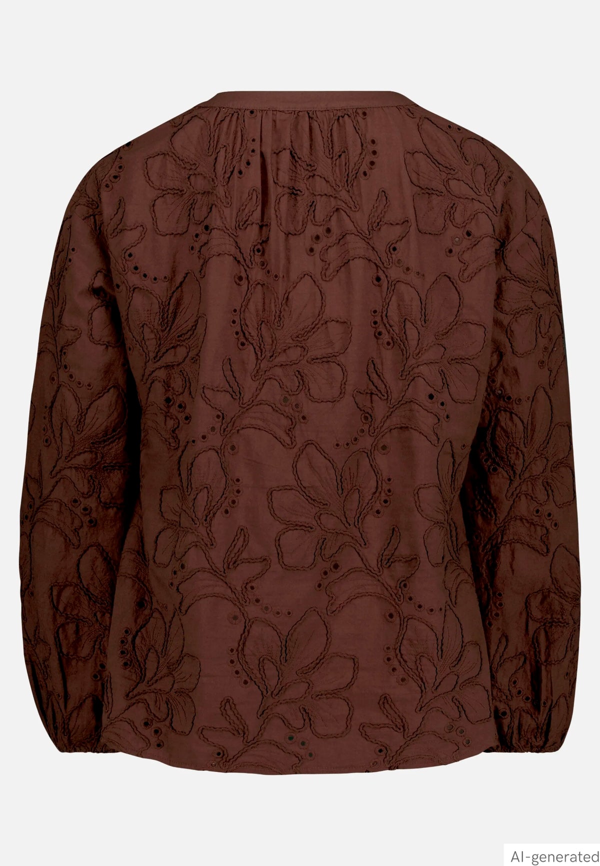 Betty Barclay Muskat Women Long-Sleeved Slip-On Blouse with Embroidery SKU: 8114-1664_7063 Image 05
