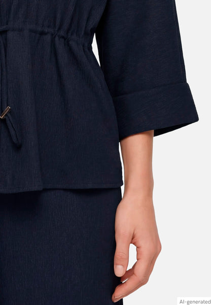 Betty Barclay Dark Sky Women Shirt Blouse with Belt SKU: 8115-1705_8345 Image 07