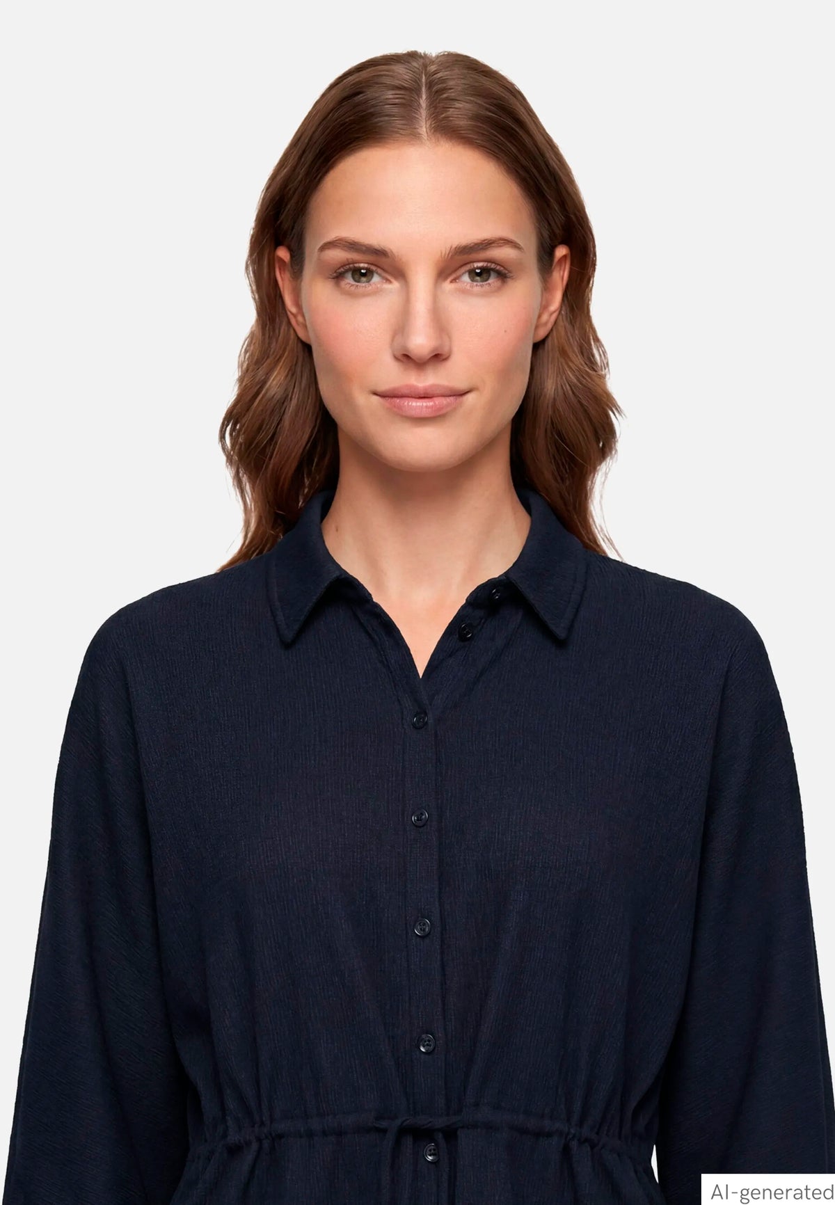 Betty Barclay Dark Sky Women Shirt Blouse with Belt SKU: 8115-1705_8345 Image 08
