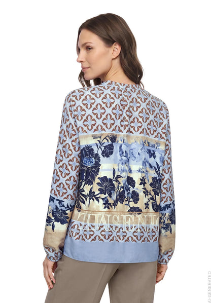 Betty Barclay Blue/Beige Women Long Blouse SKU: 8118-1696_8872 Image 03