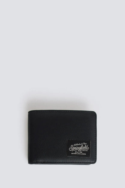 Springfield Black Men Two-Tone Faux Leather Wallet SKU: 8203116_01 Image 01