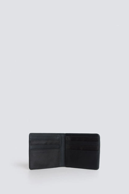 Springfield Black Men Two-Tone Faux Leather Wallet SKU: 8203116_01 Image 04