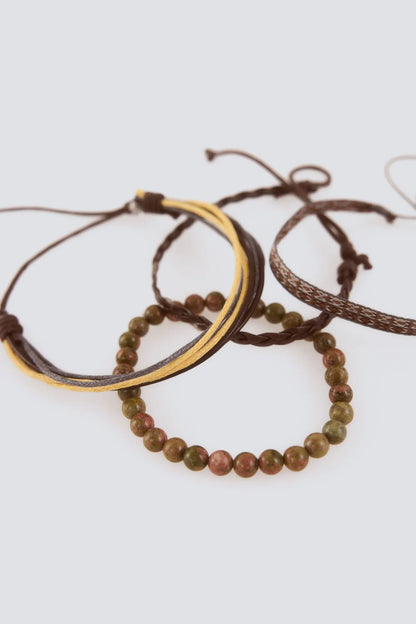 Springfield Khaki Men 3-Pack Bracelets SKU: 8203121_92 Image 02