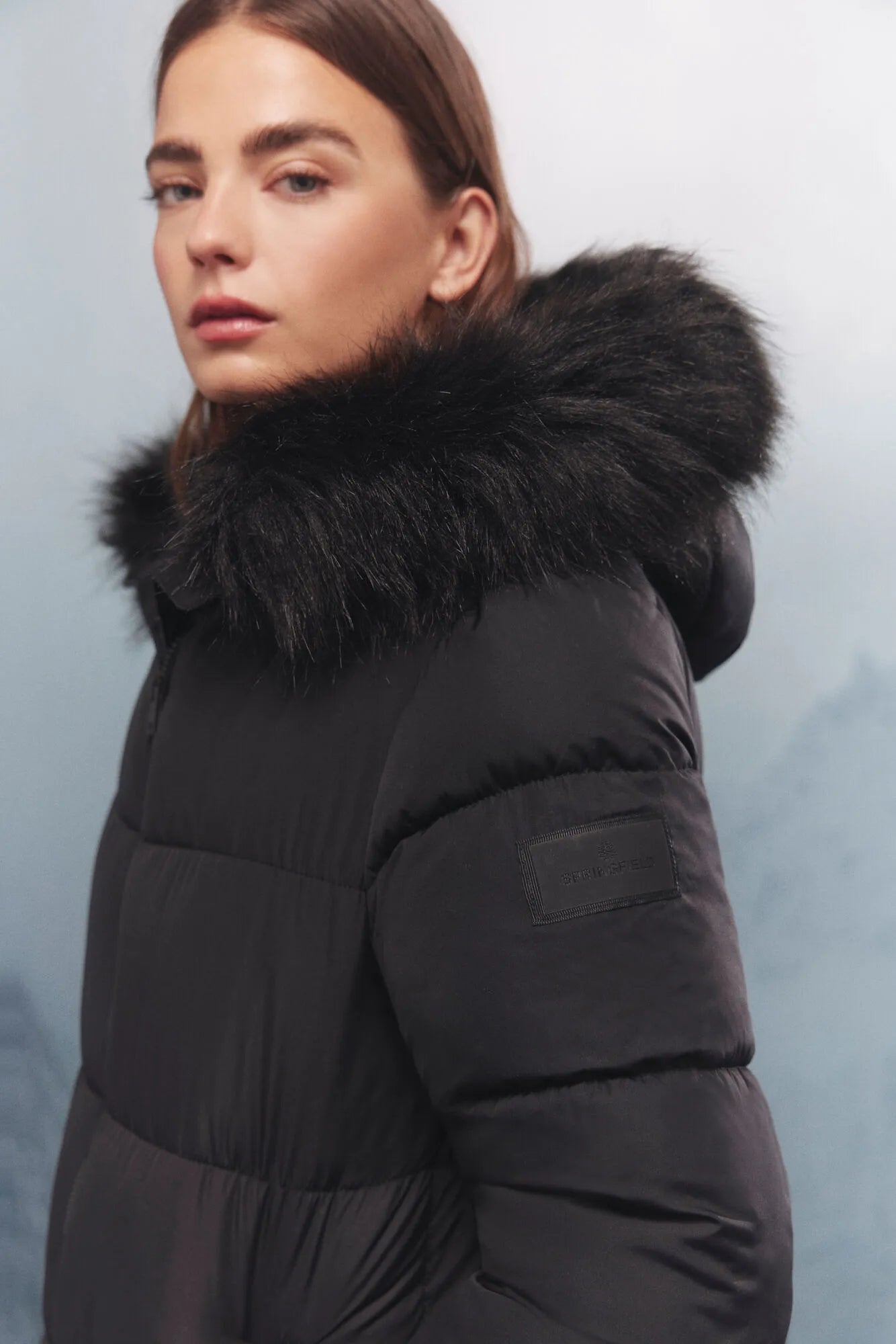 Springfield_Black_Thermolite Puffer Long Coat_8272796_01_03