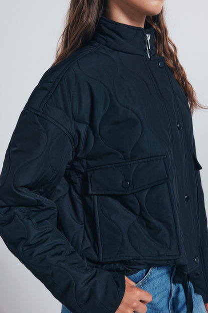 Springfield_Black_Quilted Jacket Pockets_8272803_35_02