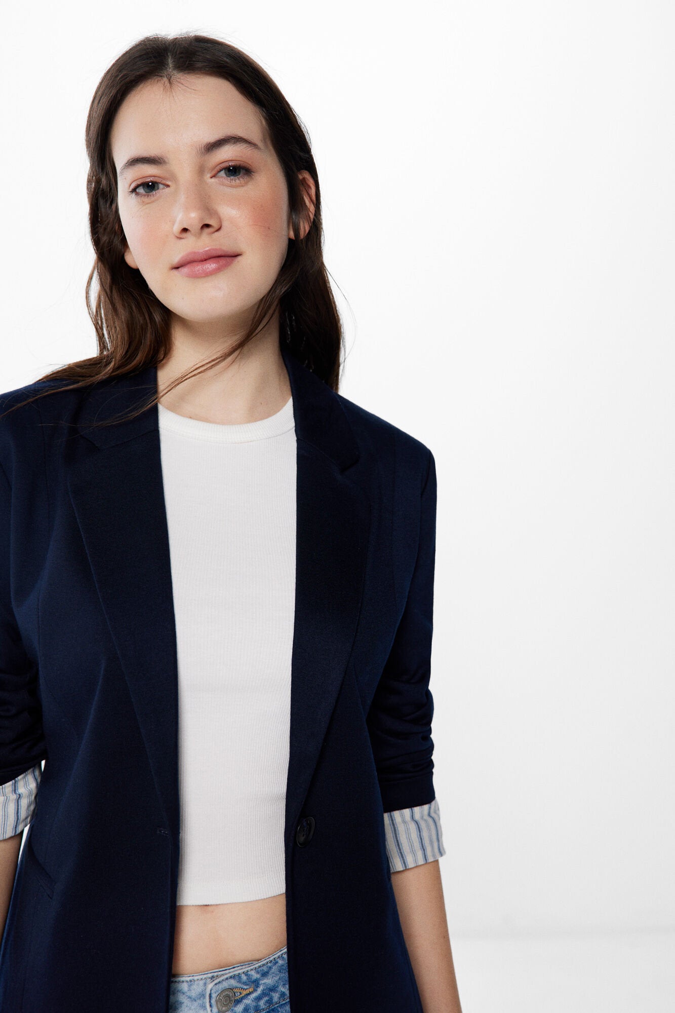 Blazer With Rolled Sleeves_8417373_14_03