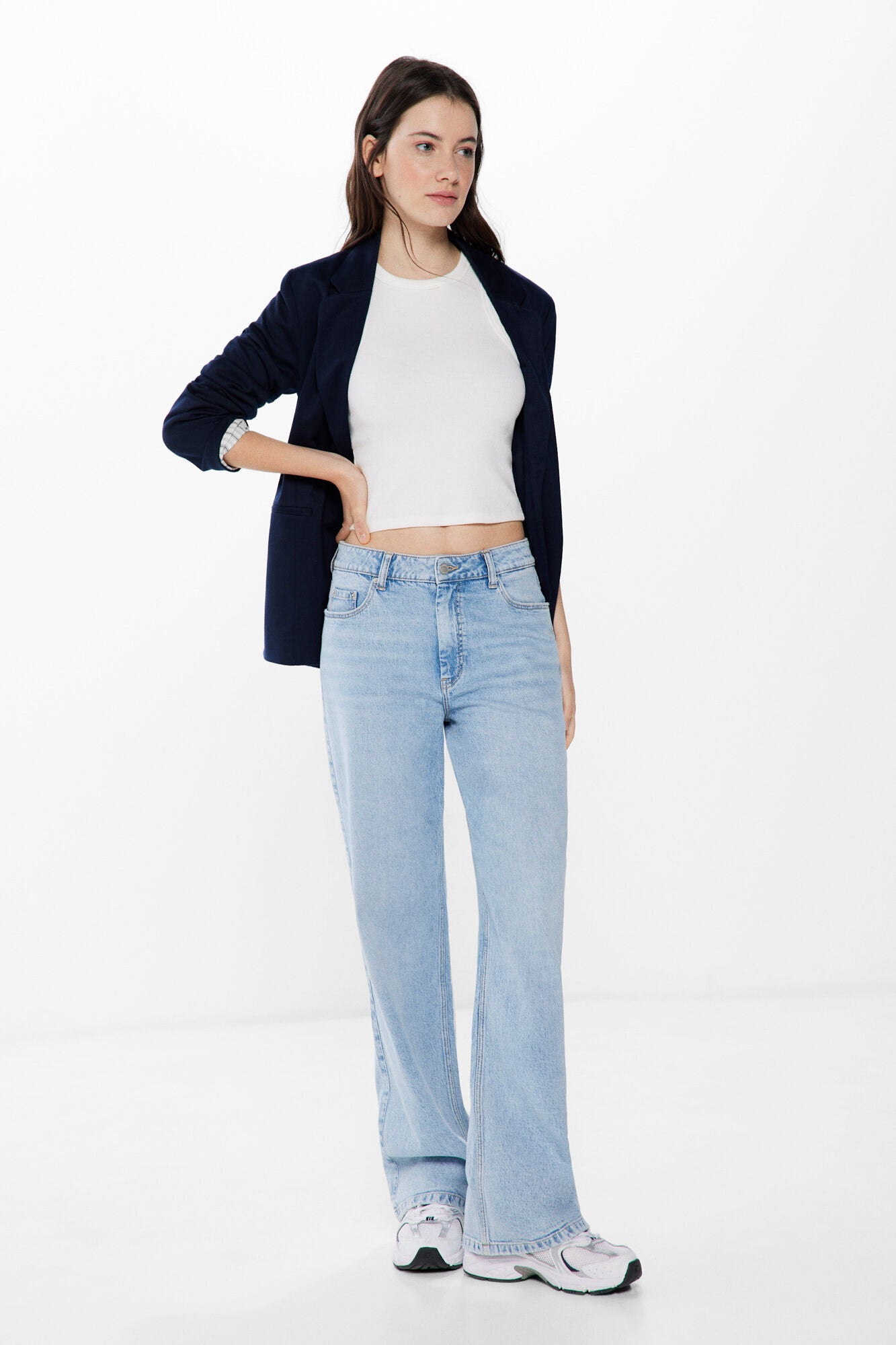 Blazer With Rolled Sleeves_8417373_14_04