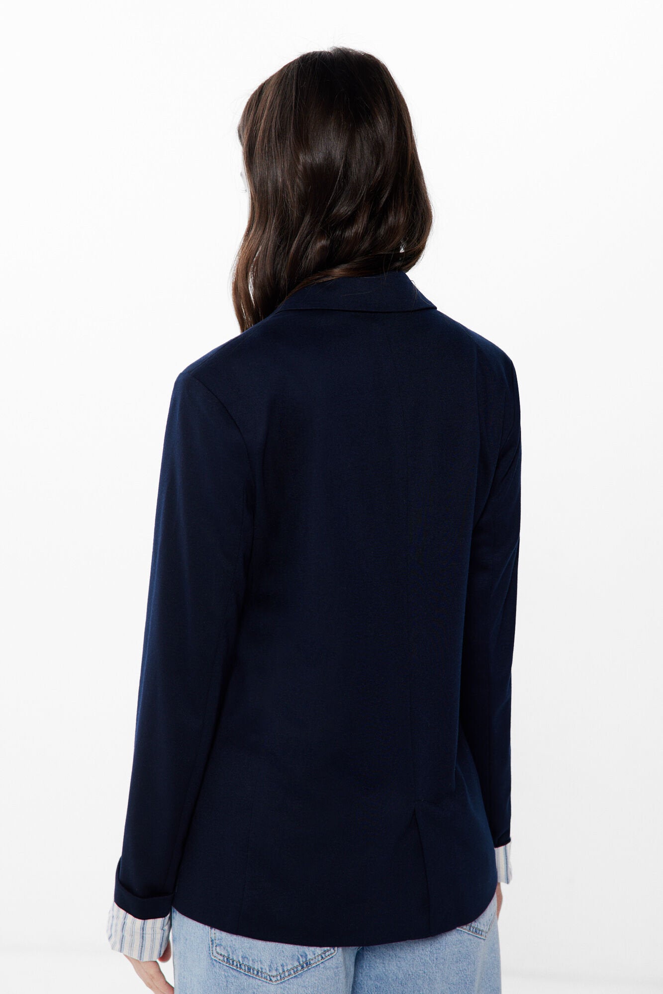 Blazer With Rolled Sleeves_8417373_14_05