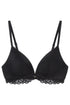 Lovely Black Tulle Lace Triangle Bra In Different Cup Sizes_09