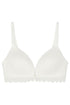 Lovely White Tulle Lace Triangle Bra In Different Cup Sizes_08