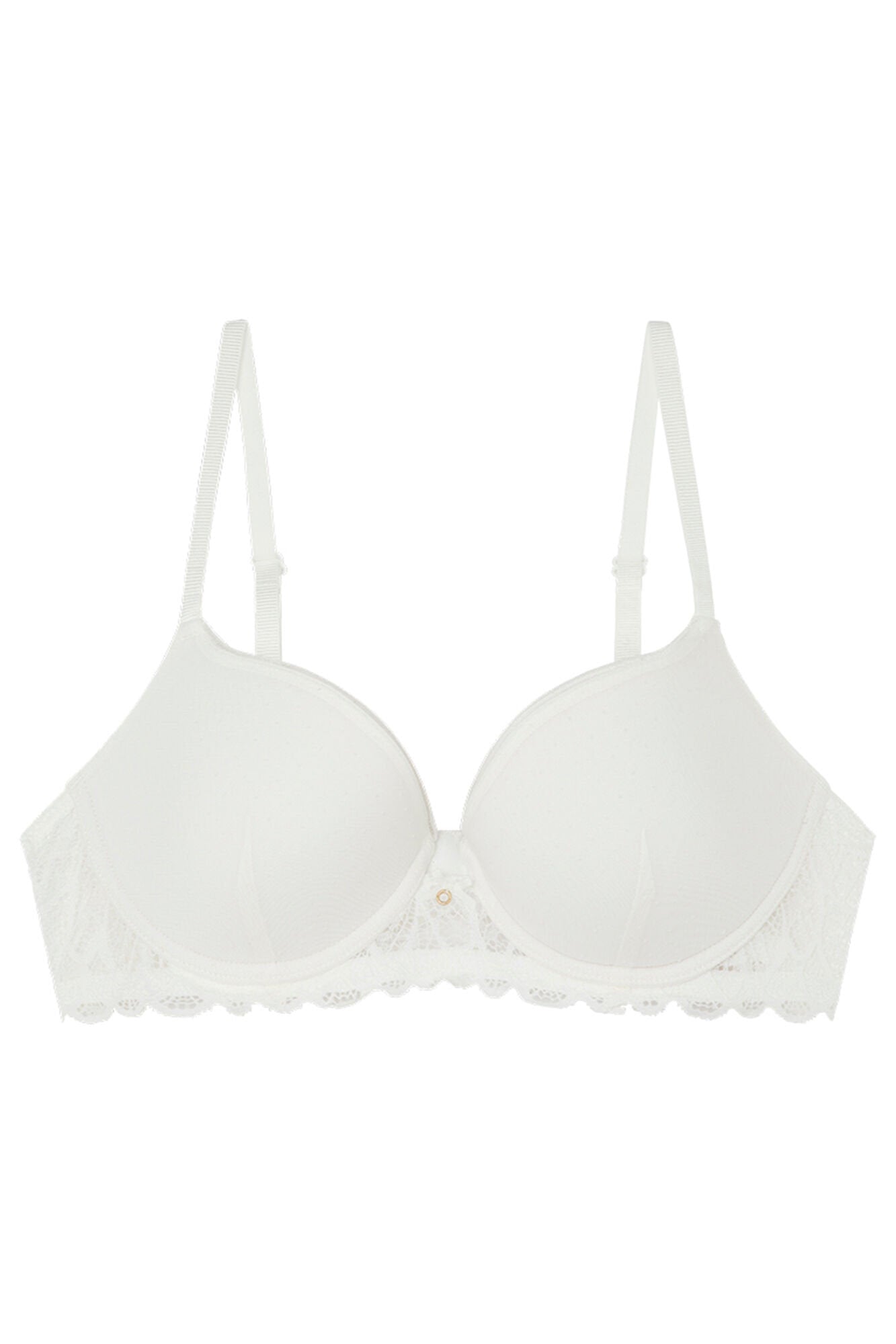 Beautiful White Tulle Lace Bra In Different Cup Sizes_09