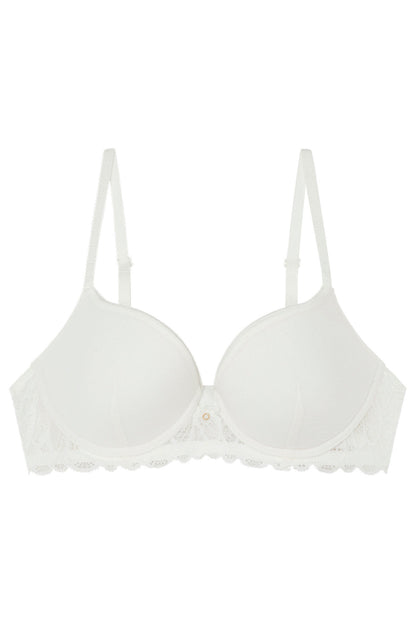 Beautiful White Tulle Lace Bra In Different Cup Sizes_09