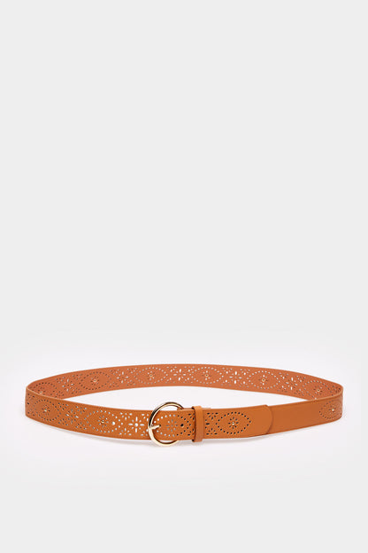 Thin Brown Belt With Cutout Design_8467052_65_03