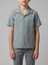 Springfield Blue Boys Linen-Look Short Sleeve Shirt SKU: 8483000_83 Image 00