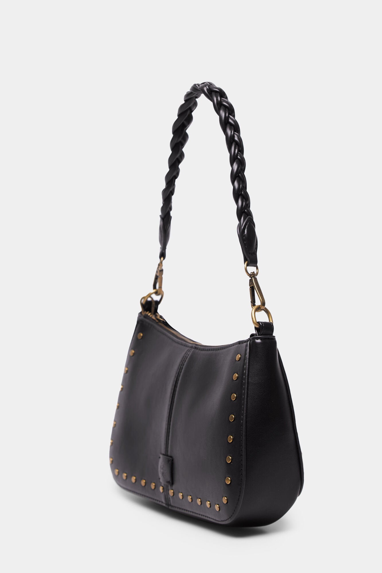 Black Shoulder Bag With Braided Strap_8527381_01_04