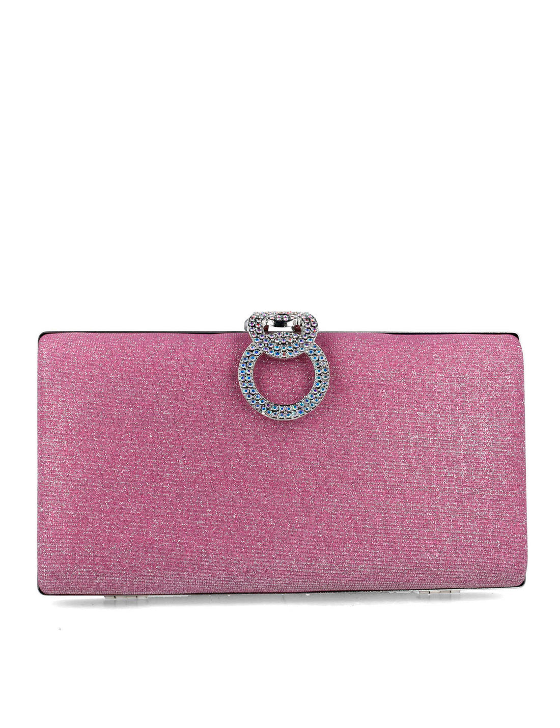Shimmery Clutch With Embellished Hardware_85479_03_01