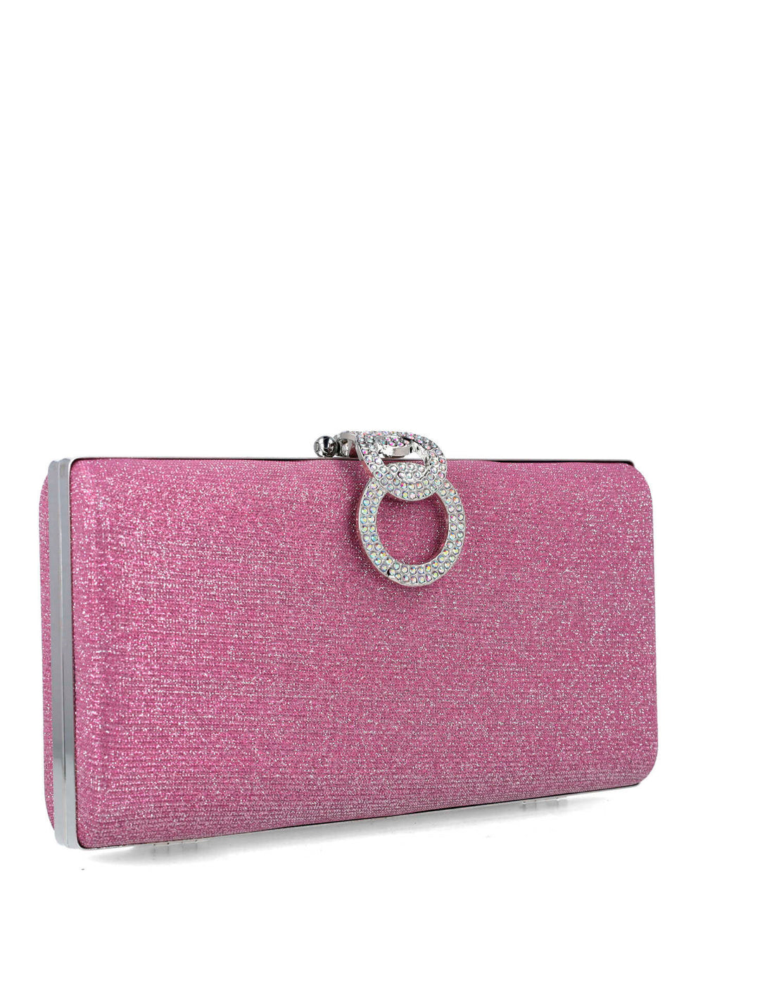 Shimmery Clutch With Embellished Hardware_85479_03_02