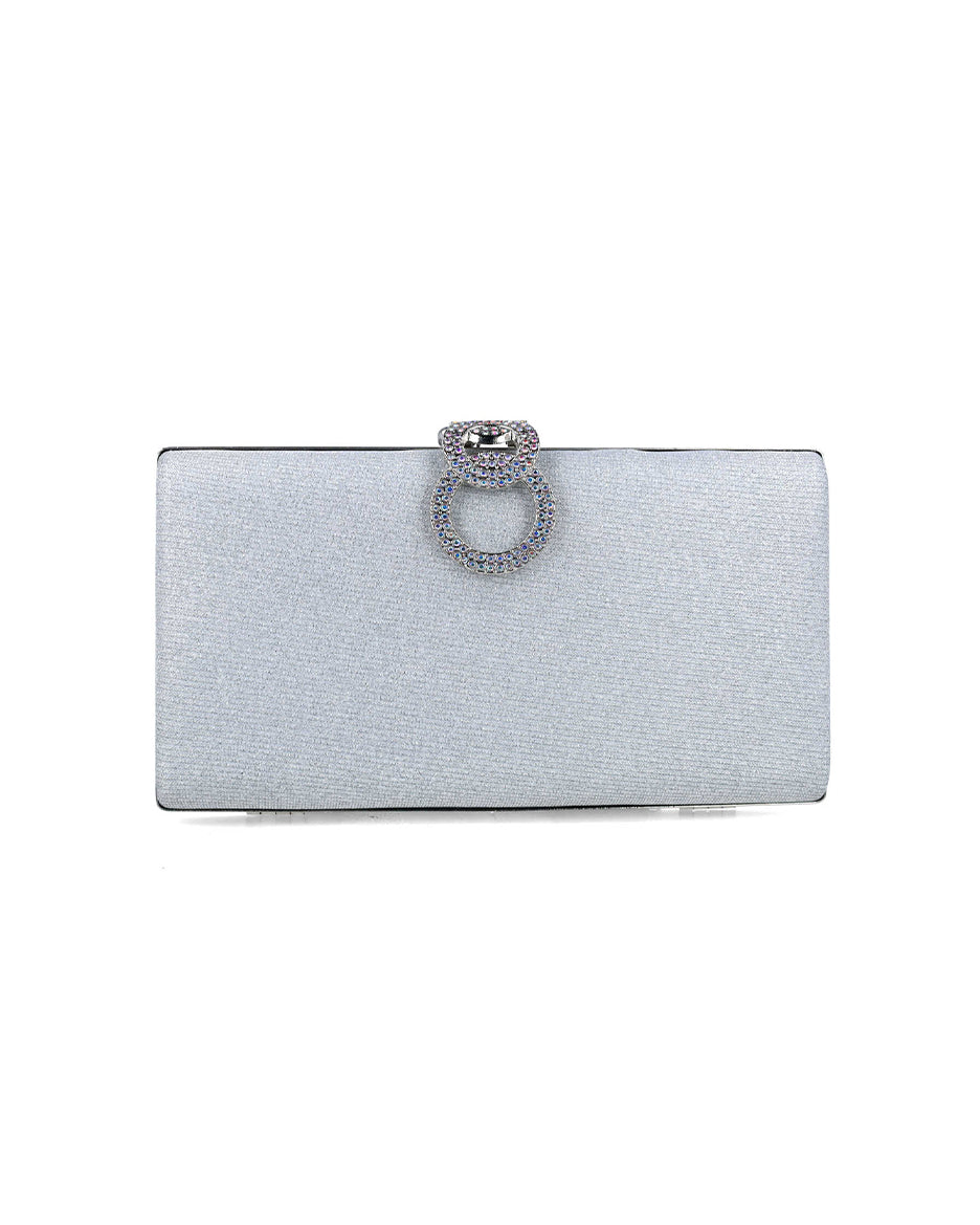 Shimmery Clutch With Embellished Hardware_85479_09_01