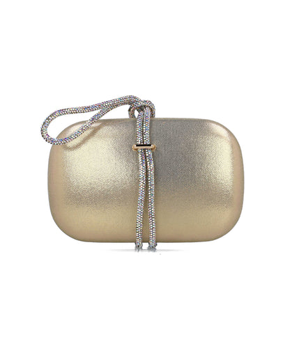 Gold Clutch With Embellished Hand Strap_85499_00_01