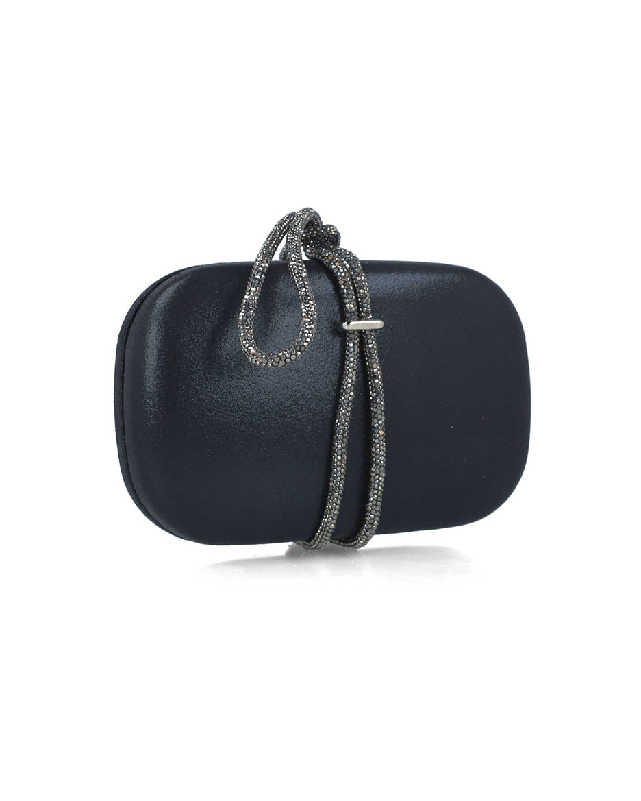 Black Clutch With Embellished Hand Strap_85499_01_02