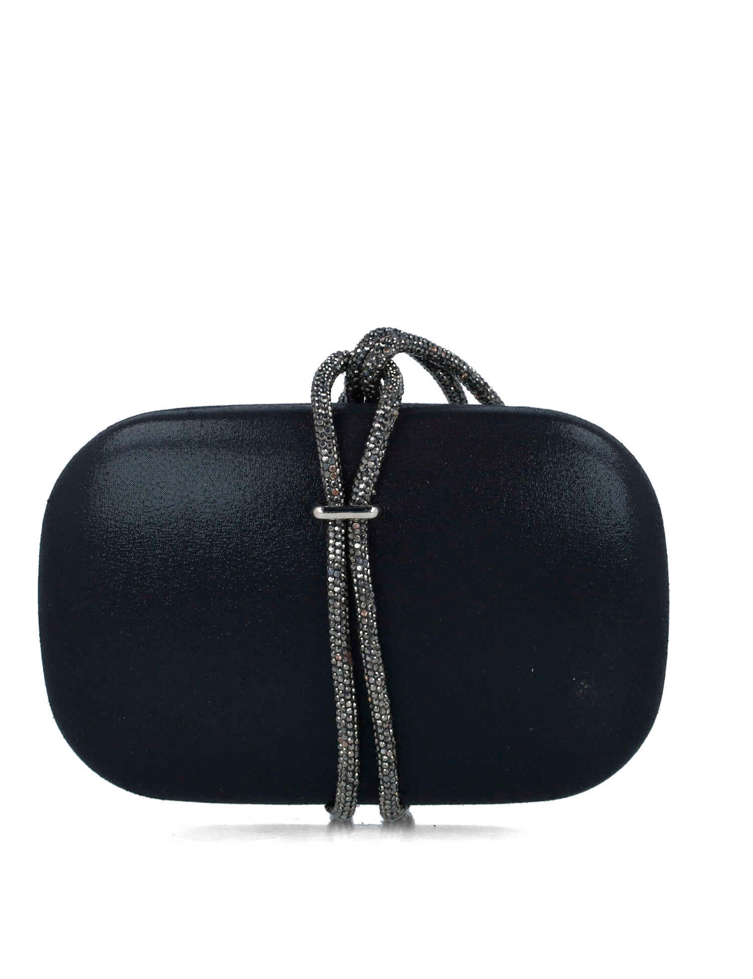 Black Clutch With Embellished Hand Strap_85499_01_03