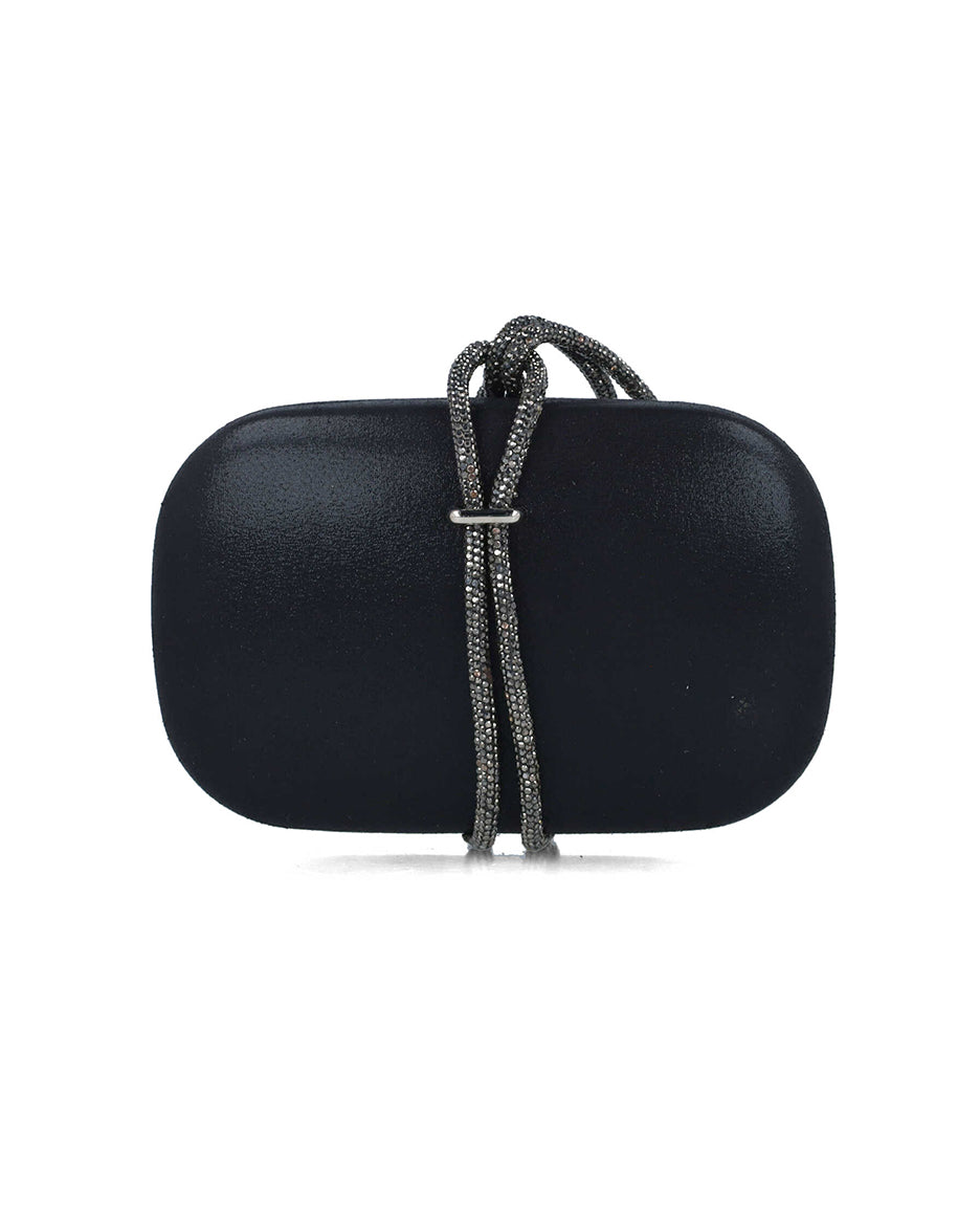 Black Clutch With Embellished Hand Strap_85499_01_03