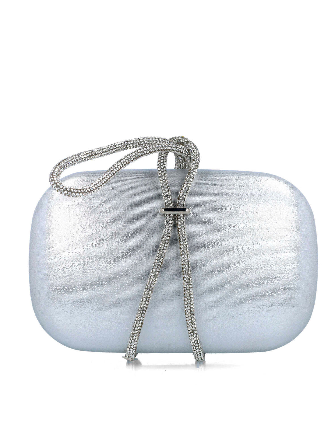 Silver Clutch With Embellished Hand Strap_85499_09_01