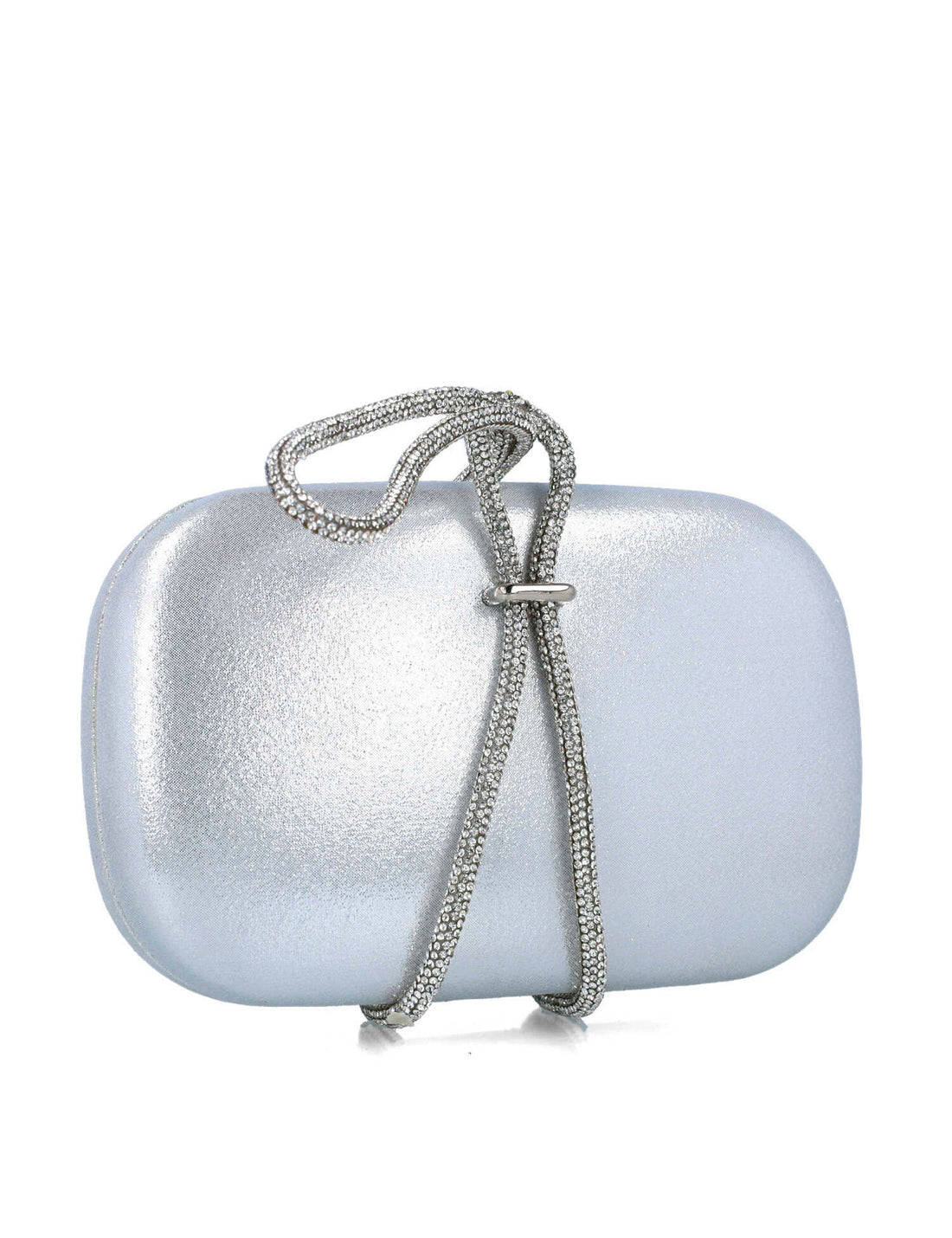 Silver Clutch With Embellished Hand Strap_85499_09_02