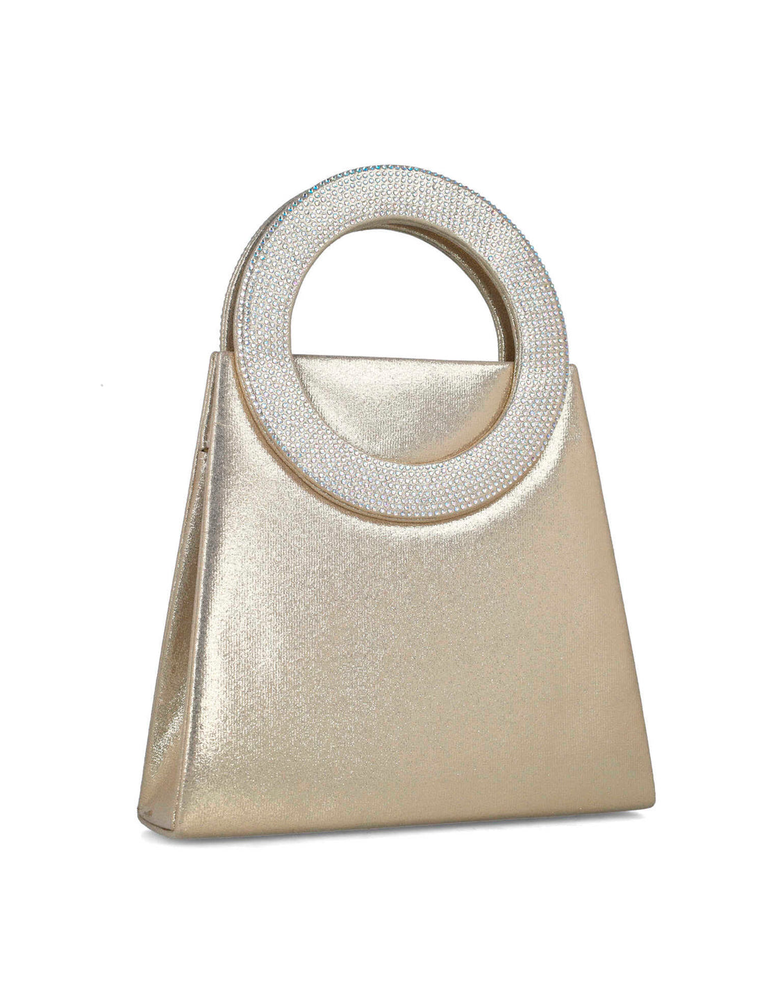 Gold Handbag With Embellished Hand Strap_85508_00_02