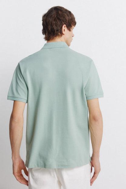 Springfield Green Men Basic Regular Fit Polo Shirt Springfield SKU: 8551097_27 Image 03