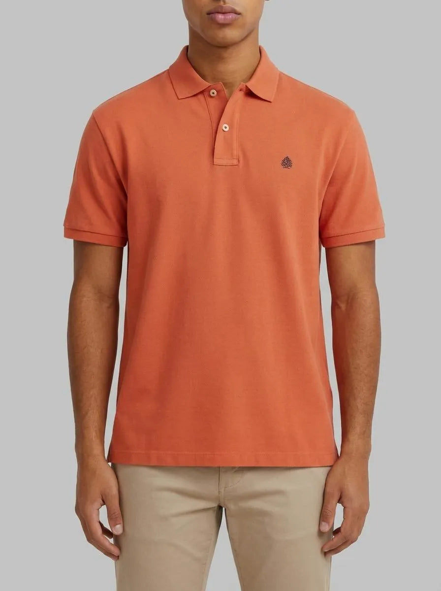 Springfield Orange Men Basic Regular Fit Polo Shirt Springfield SKU: 8551097_64 Image 00