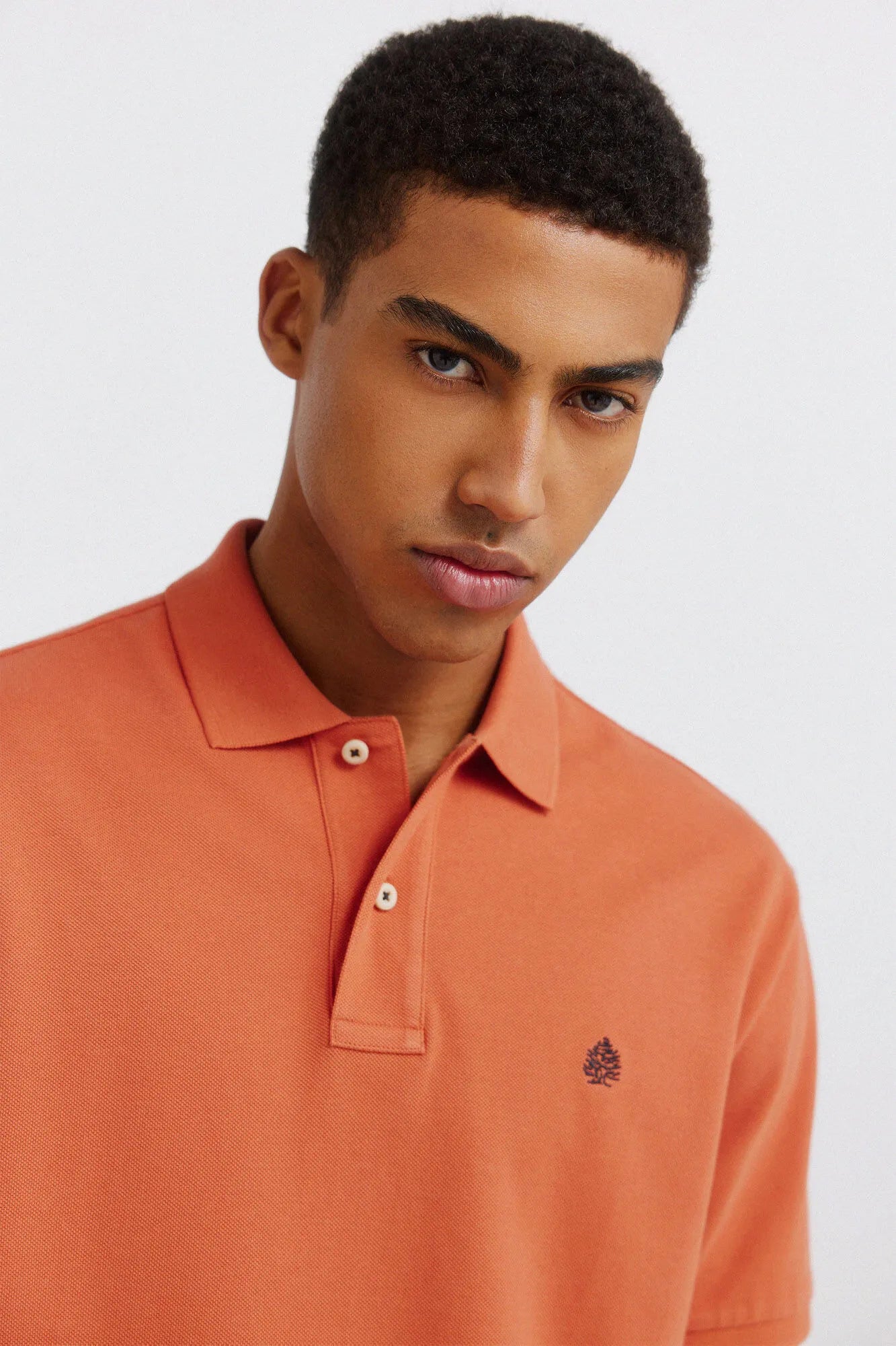 Springfield Orange Men Basic Regular Fit Polo Shirt Springfield SKU: 8551097_64 Image 04