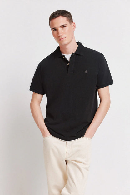 Springfield Black Men Basic Regular Fit Polo Shirt Springfield SKU: 8551105_01 Image 01