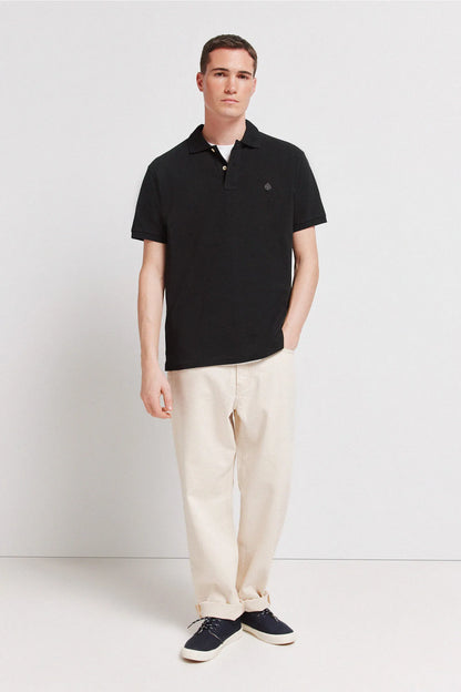 Springfield Black Men Basic Regular Fit Polo Shirt Springfield SKU: 8551105_01 Image 02