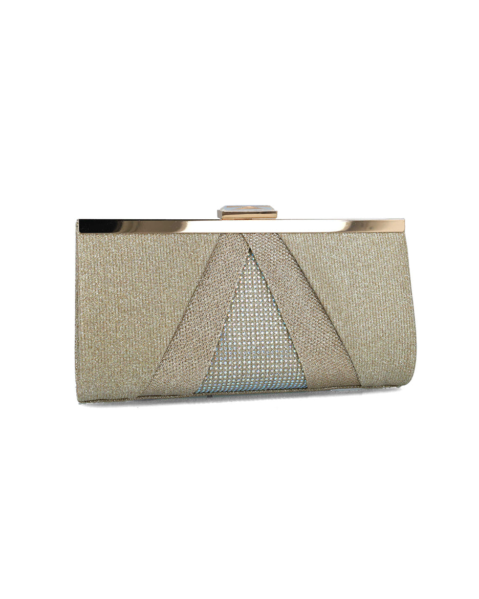 Beige Clutch With Gold Hardware_85511_00_02