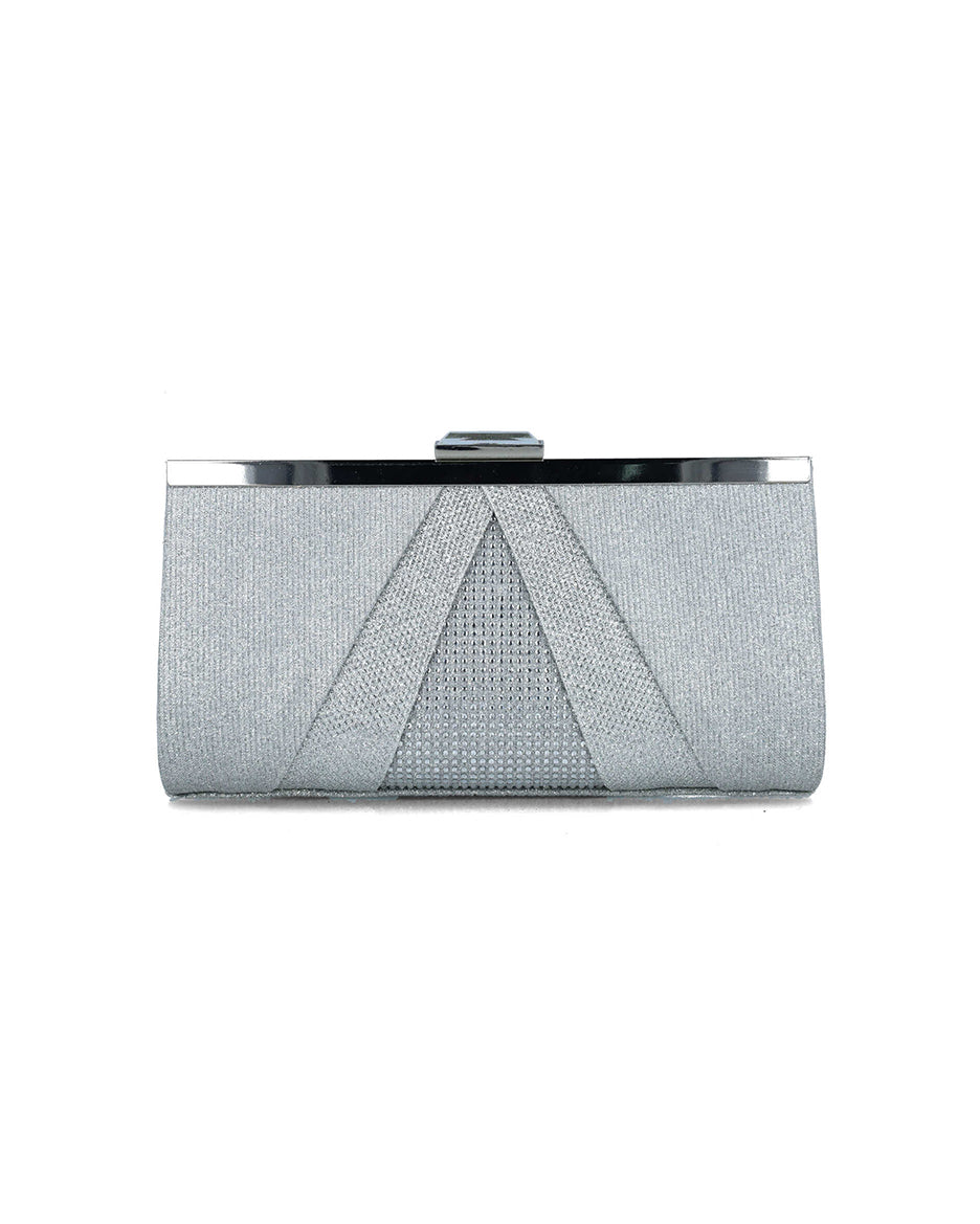 Silver Clutch With Silver Hardware_85511_09_01