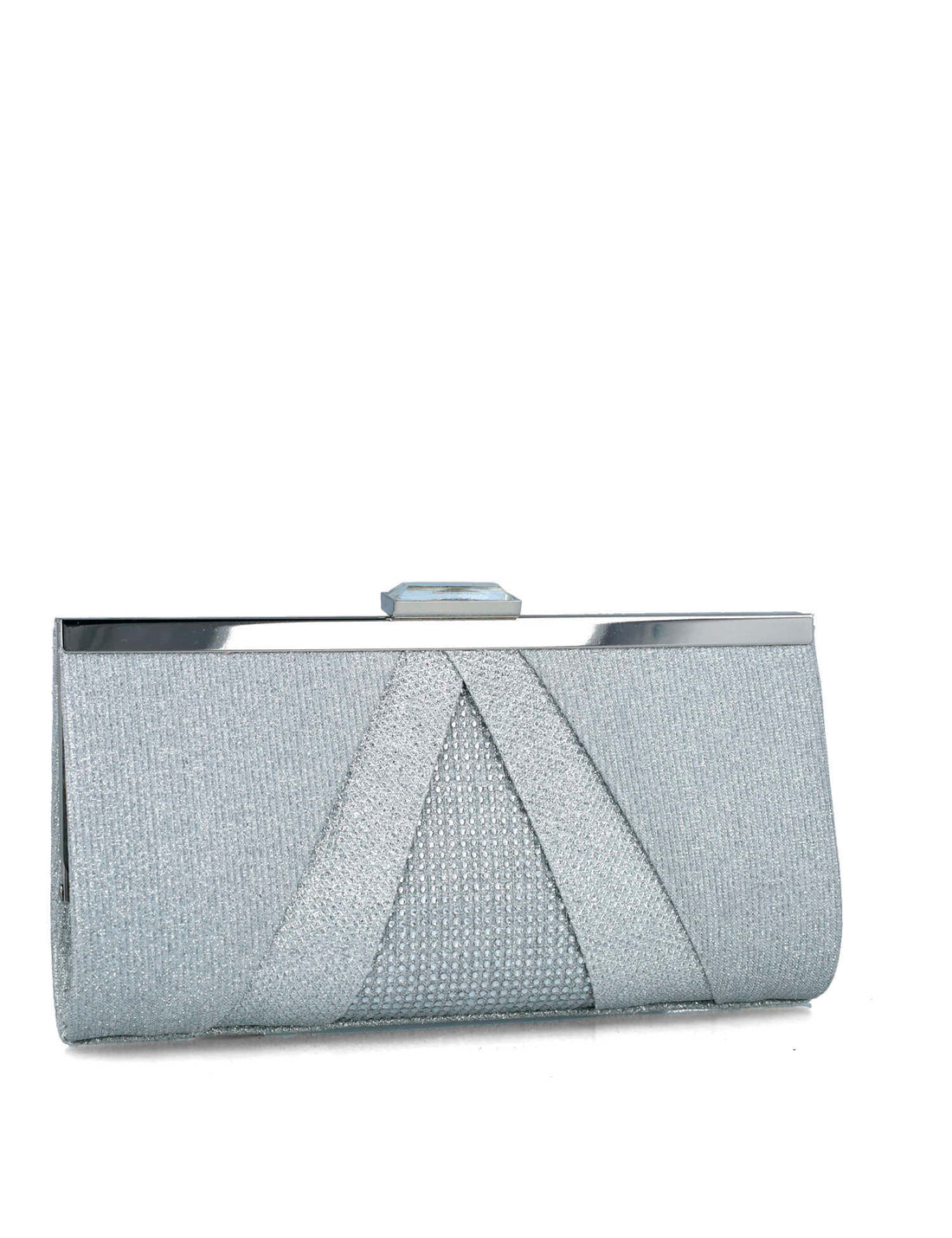 Silver Clutch With Silver Hardware_85511_09_02