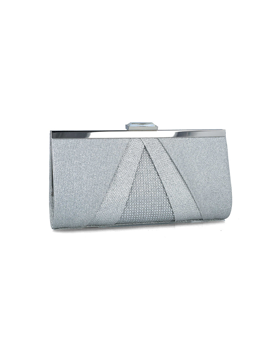 Silver Clutch With Silver Hardware_85511_09_02