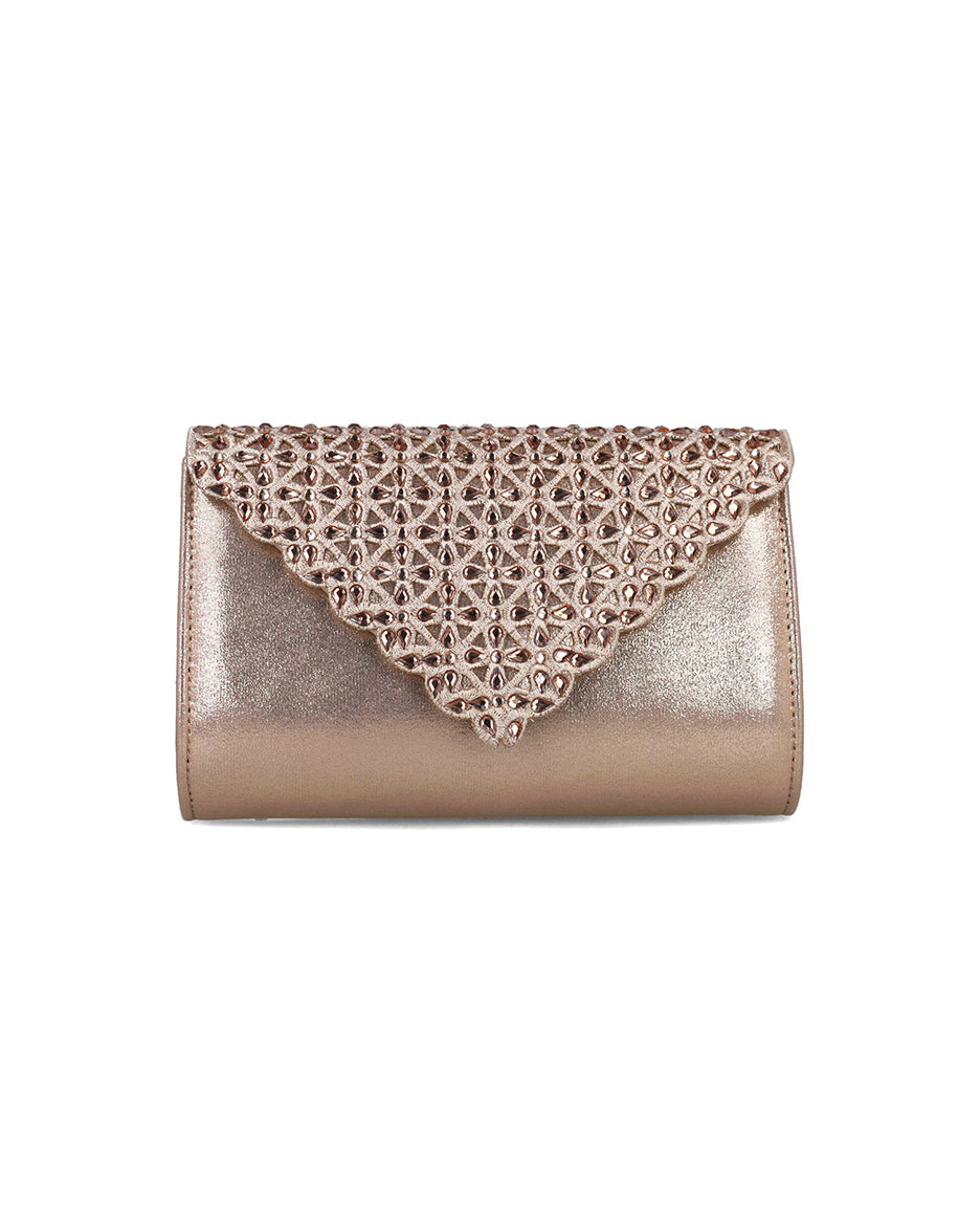 Gold Clutch With Embellished Flap_85540_38_01