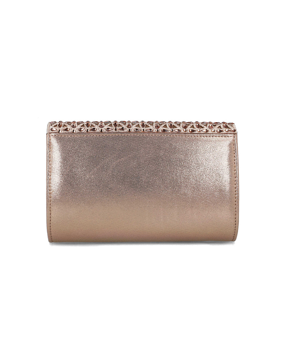 Gold Clutch With Embellished Flap_85540_38_03