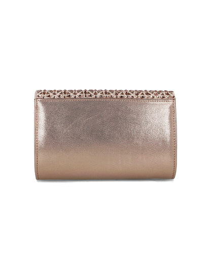 Gold Clutch With Embellished Flap_85540_38_03