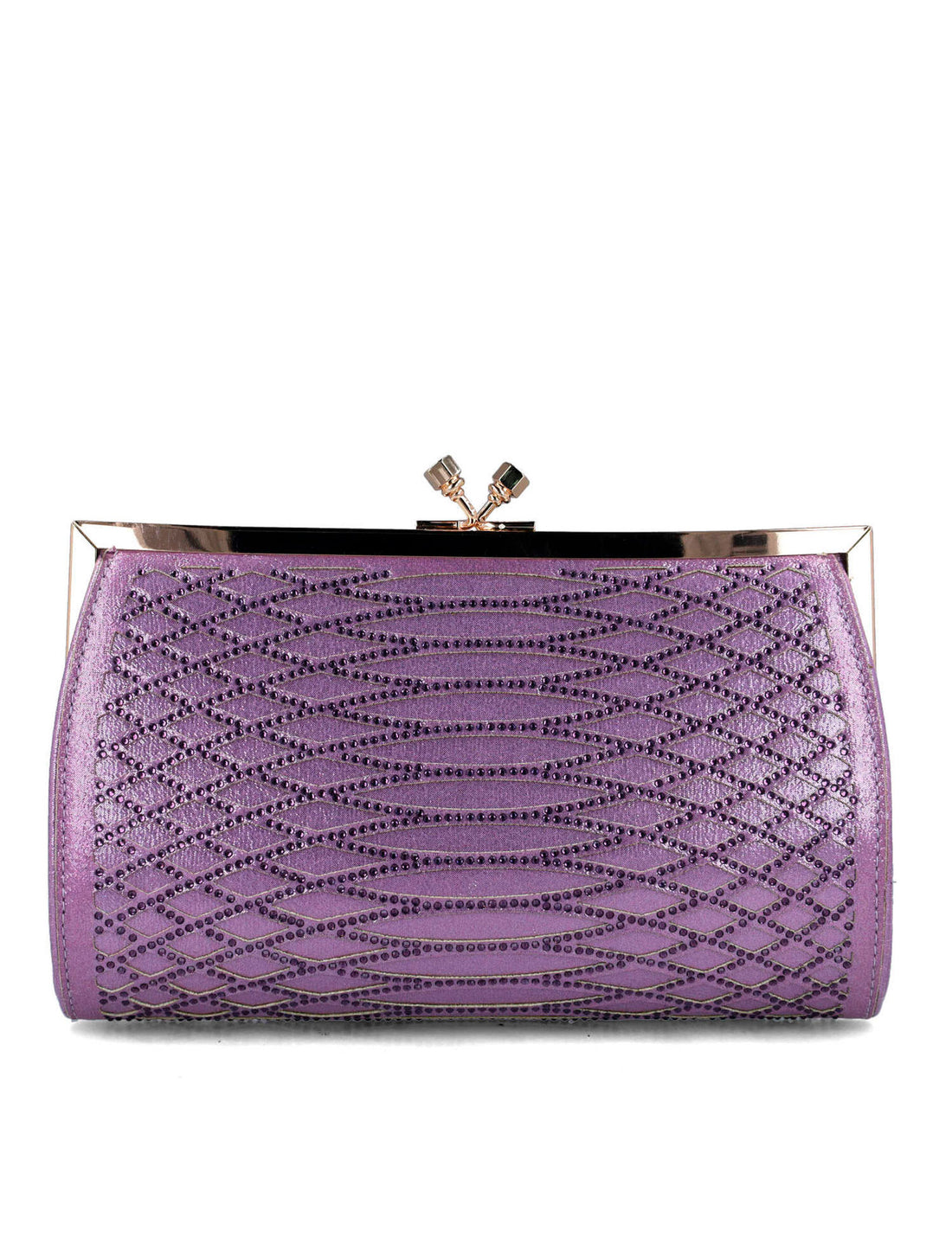 Purple Clutch In Imitation Snake Leather_85597_80_01