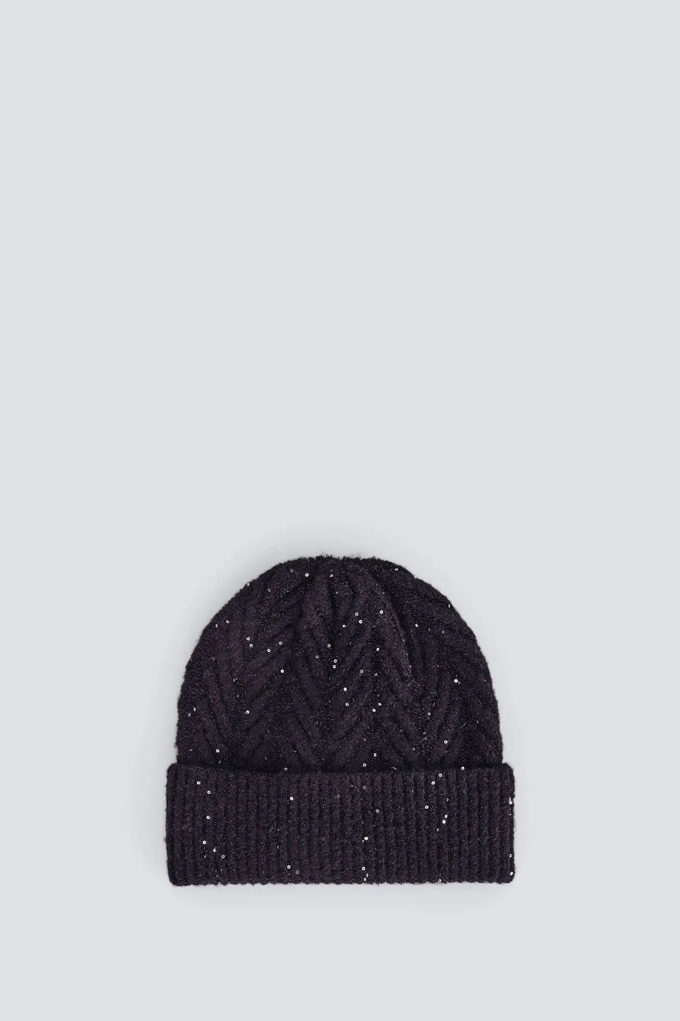Springfield_Black_Beanie Jersey-Knit Hat_8562491_01_01