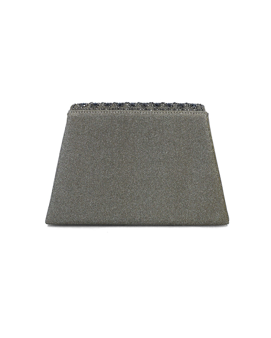 Grey Clutch With Embellished Flap_85636_71_03