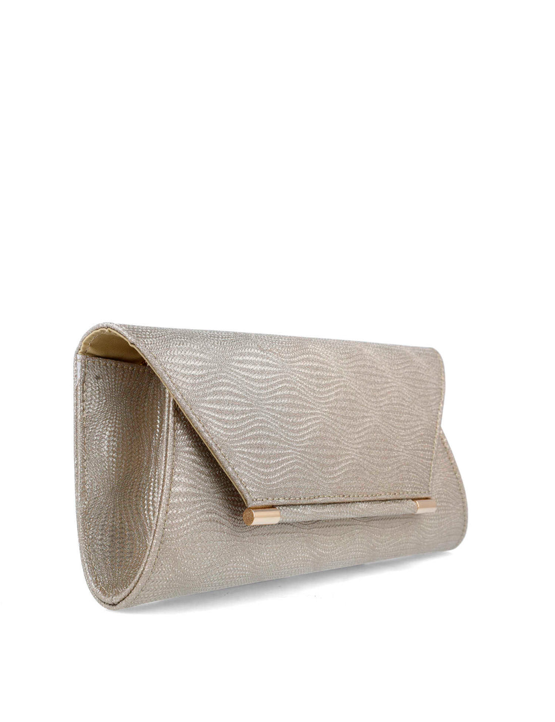 Beige Clutch With Gold Hardware_85642_00_02