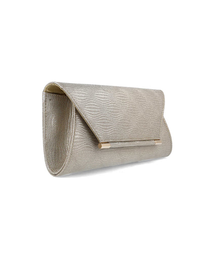 Beige Clutch With Gold Hardware_85642_00_02