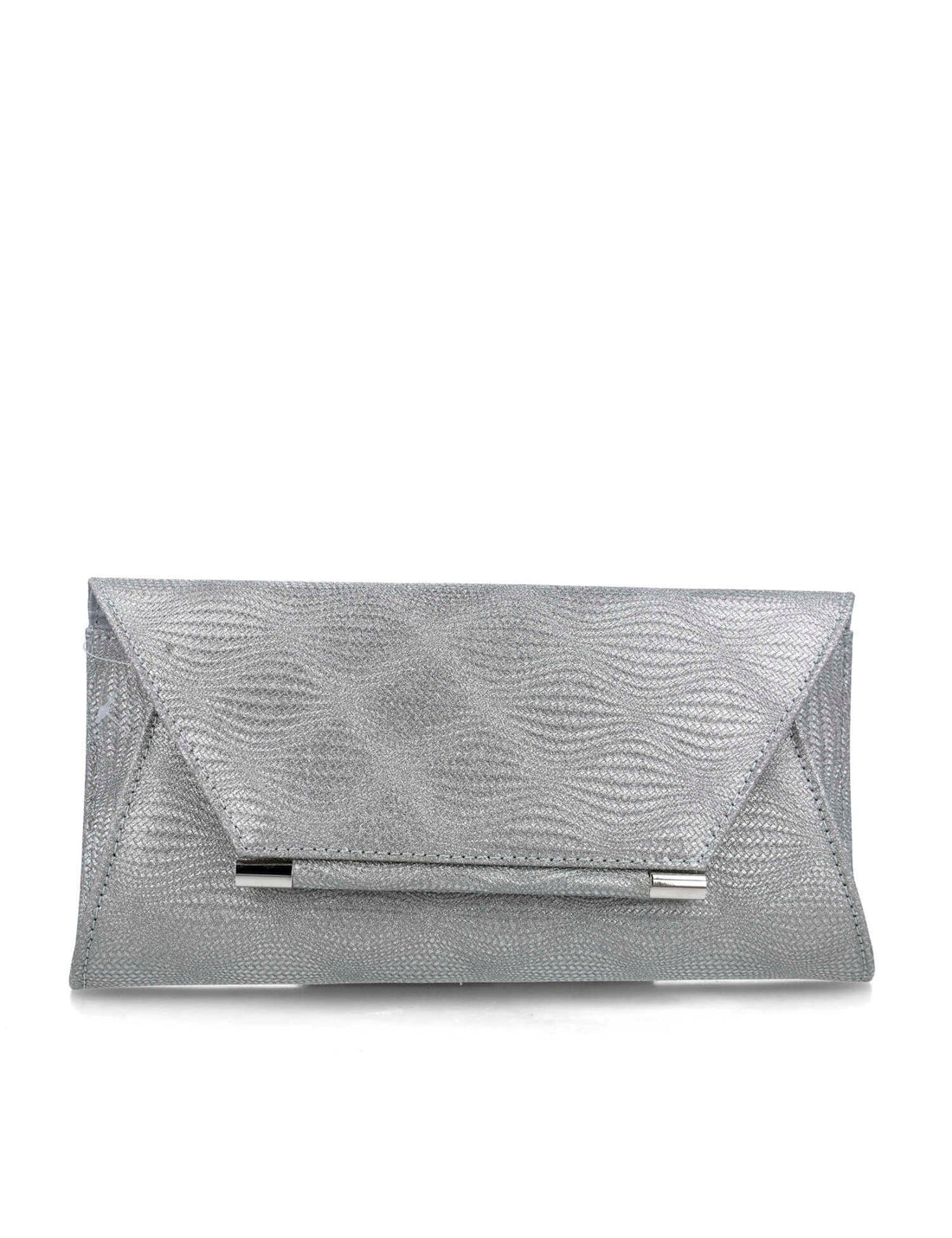 Grey Clutch With Silver Hardware_85642_09_01
