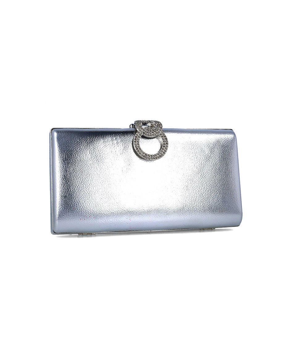 Silver Clutch Bag With Embellishment_85648_09_02