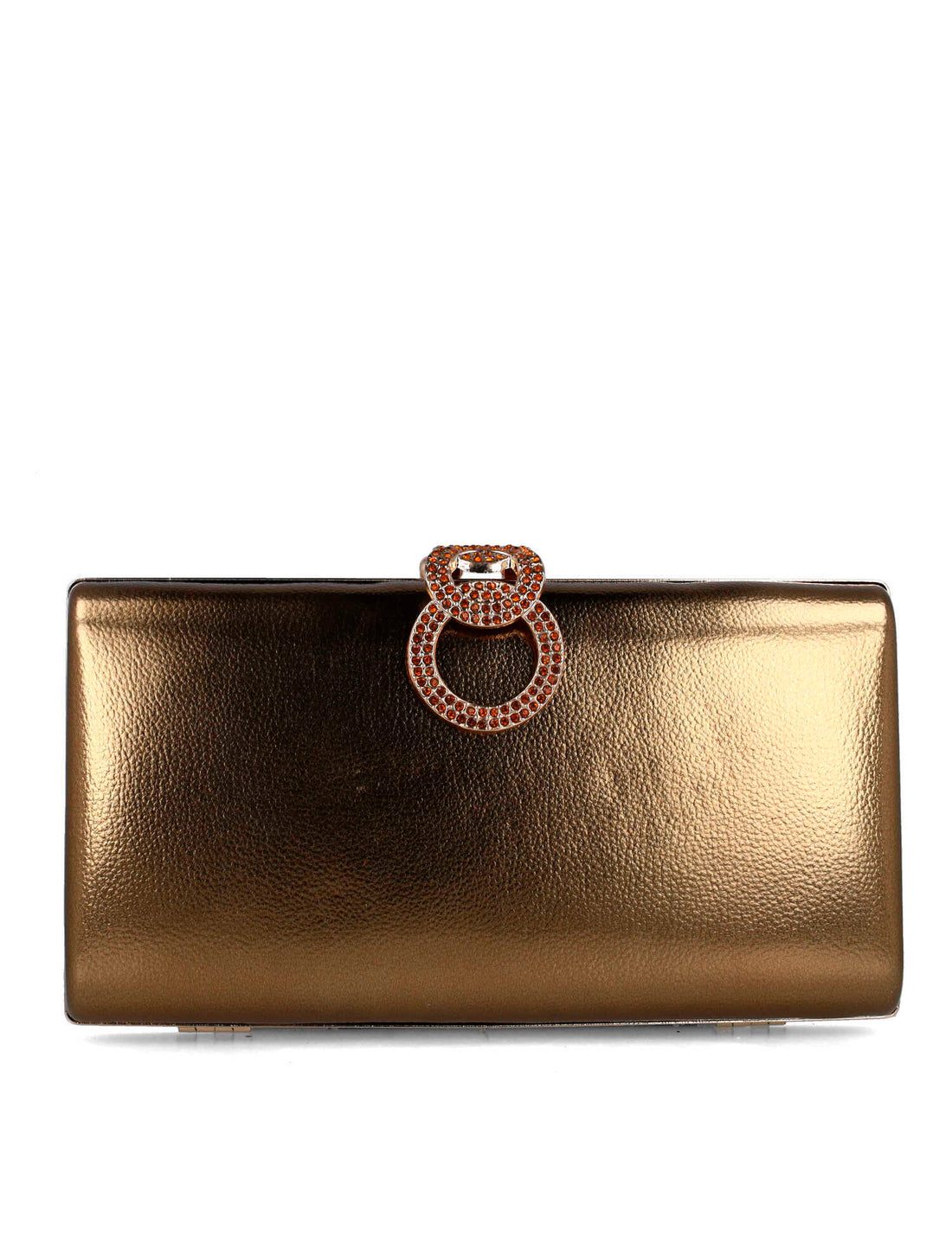 Brown Clutch Bag With Embellishment_85648_95_01
