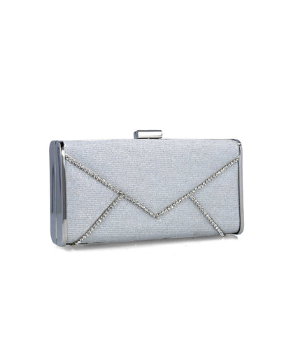 Silver Clutch With Silver Hardware_85656_09_02